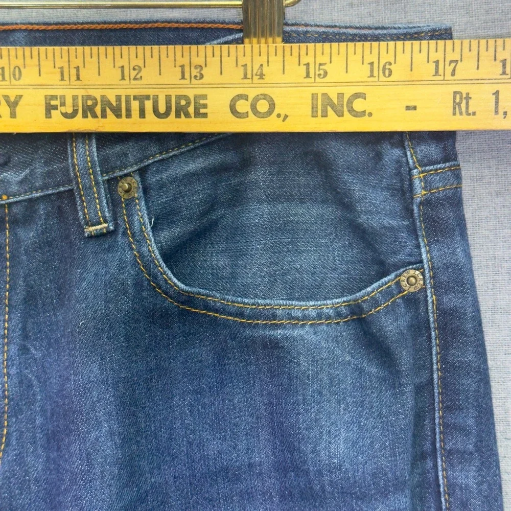 J.Crew The Driggs Men's Slim Fit Dark Wash Denim Jeans Classic Cotton Size 34x32